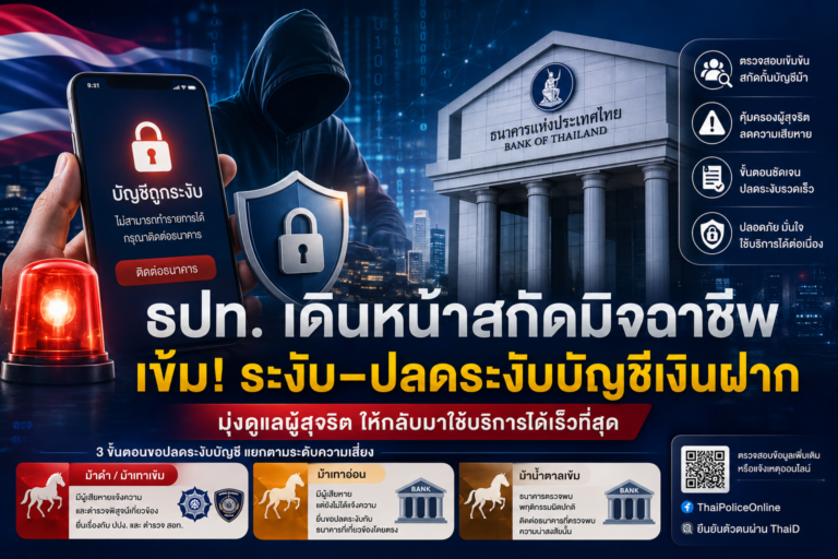 ภาพประกอบข่าว ธปท. เร่งแก้ปัญหาระงับบัญชีผิดตัว เปิดทางผู้สุจริตยื่นหลักฐานขอปลดระงับ