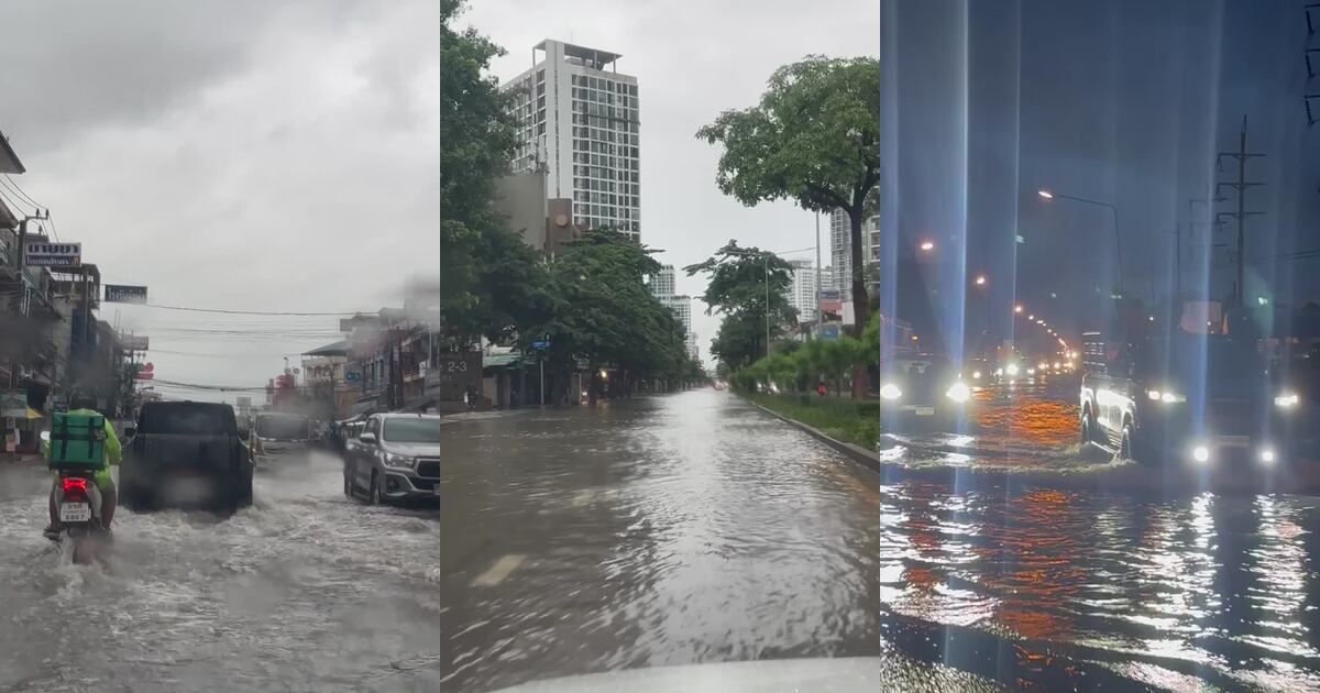เปิดคลิปนาทีฝนถล่มกรุงเทพฯ ถนนหลายจุดจมน้ำ–ทางด่วนทัศนวิสัยต่ำ