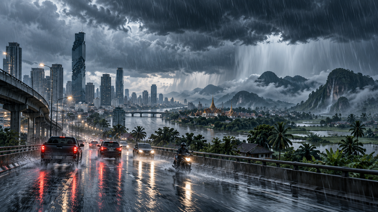 อุตุฯ เตือนฝนหนักหลายภาค 9–11 ก.ย. เหนือ–อีสานเสี่ยงหนักมาก