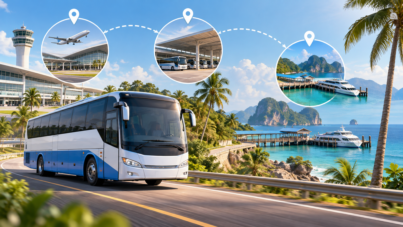 บขส. เปิด 3 เส้นทางฟีดเดอร์ใหม่ เชื่อมสนามบิน–ท่าเรือ–เมืองท่องเที่ยว