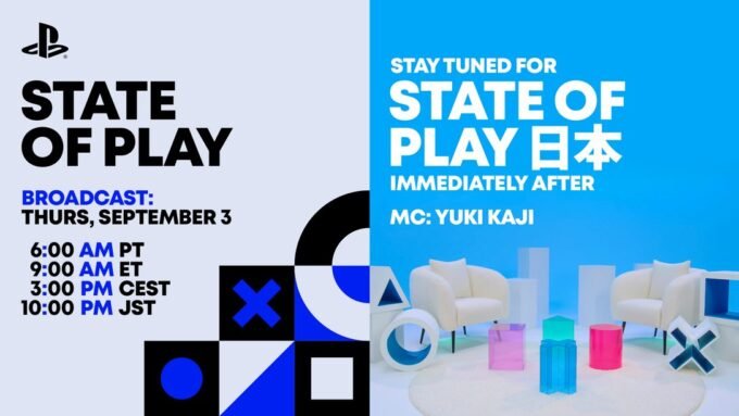 ภาพประชาสัมพันธ์ State of Play และ State of Play Japan วันที่ 3 กันยายน 2026
