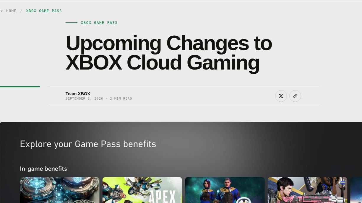 Xbox Cloud Gaming จำกัดเวลาเริ่ม พ.ย. Ultimate เหลือ 15 ชั่วโมงต่อเดือน
