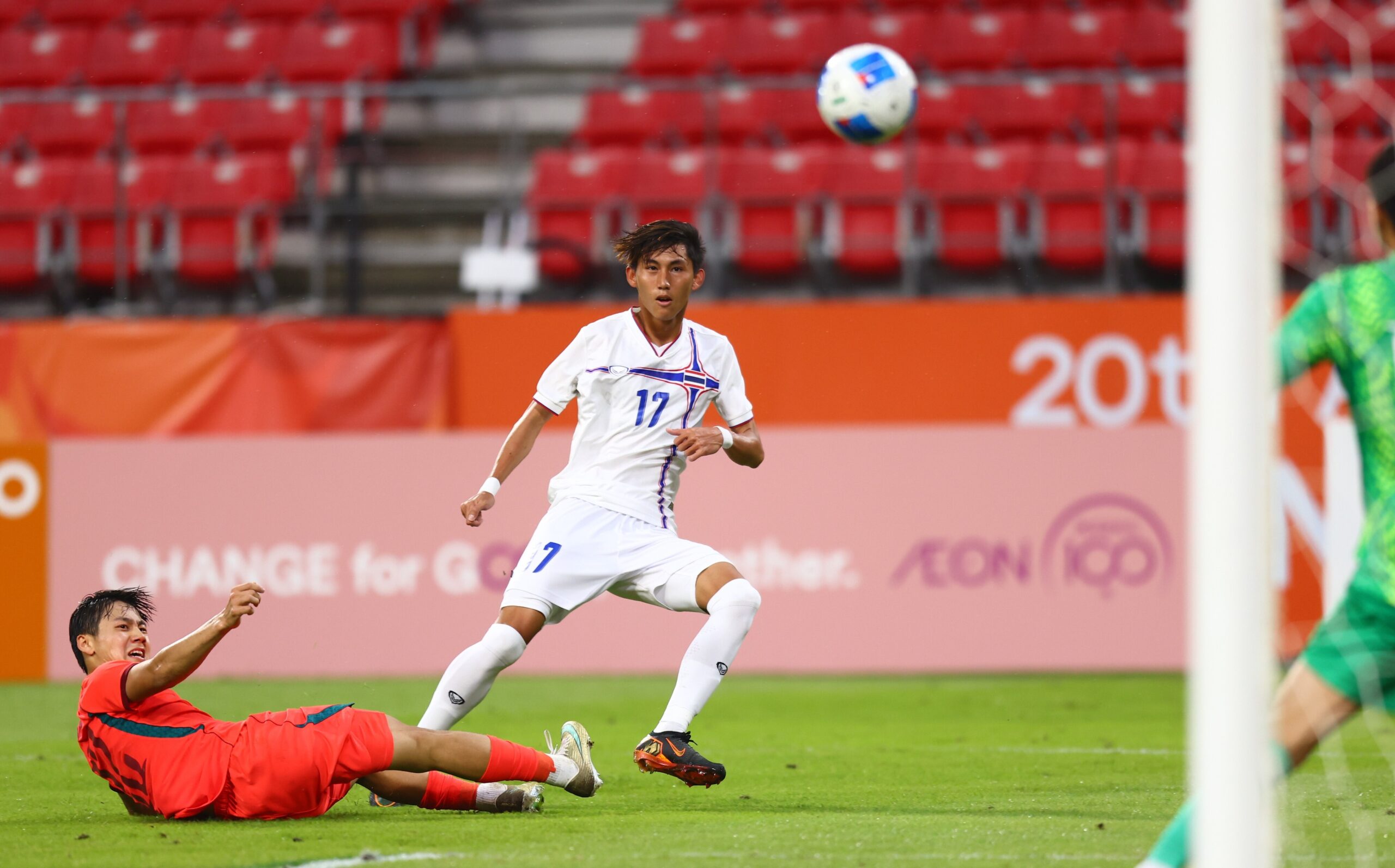 ภาพการแข่งขันฟุตบอลชายเอเชียนเกมส์ 2026 จีน พบ ไทย รอบก่อนรองชนะเลิศ จาก AFC ภาพที่ 3