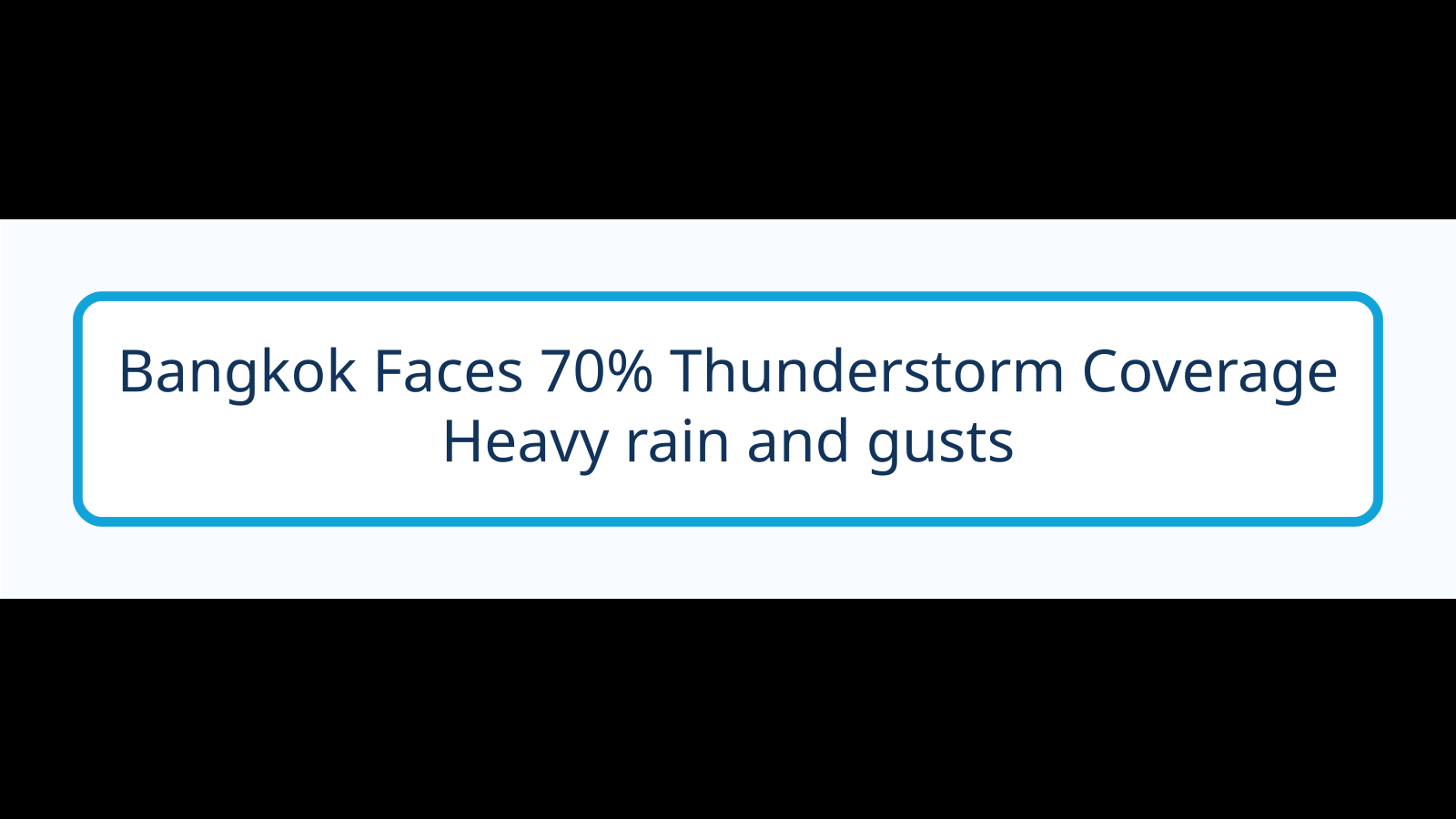 กรุงเทพฯ ฝน 70% วันนี้! อุตุฯ เตือนลมแรง–ฝนหนักบางแห่งทั่วไทย 11 ต.ค. — Heavy rain and gusts