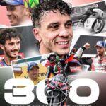 ภาพประชาสัมพันธ์หมุดหมายชัยชนะรุ่นใหญ่ 300 ครั้งของนักบิดอิตาลี เครดิต MotoGP