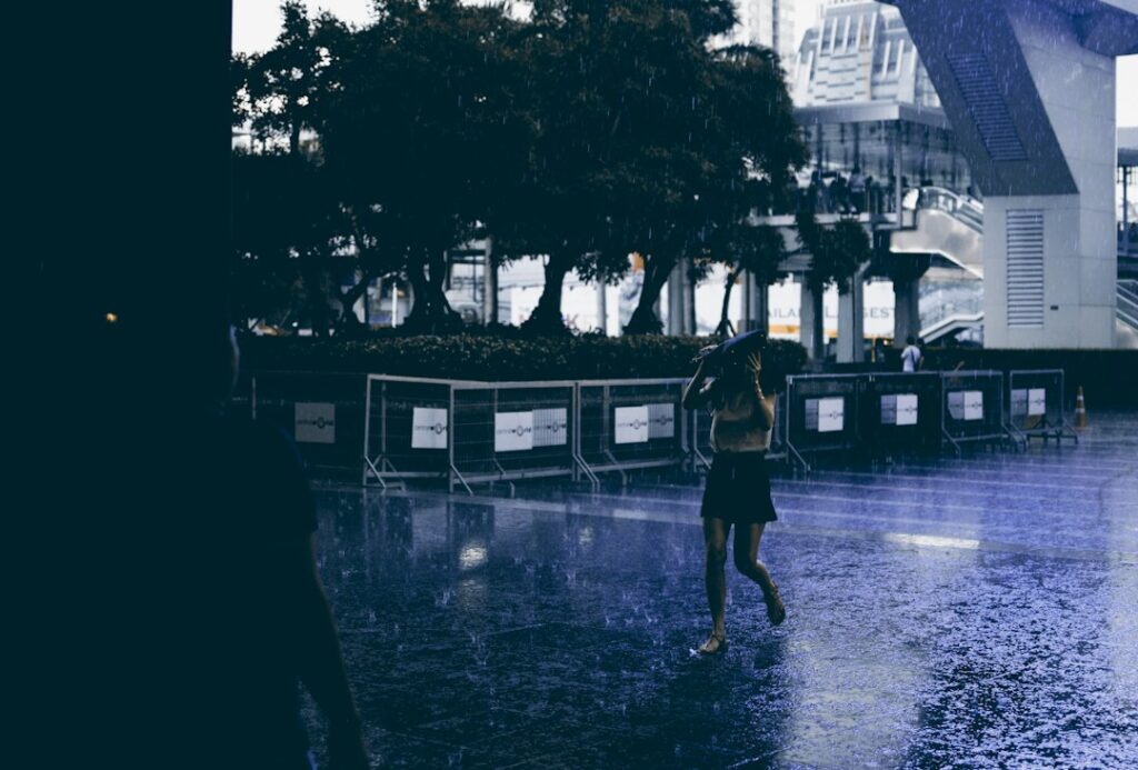 Thailand heavy rain storm city