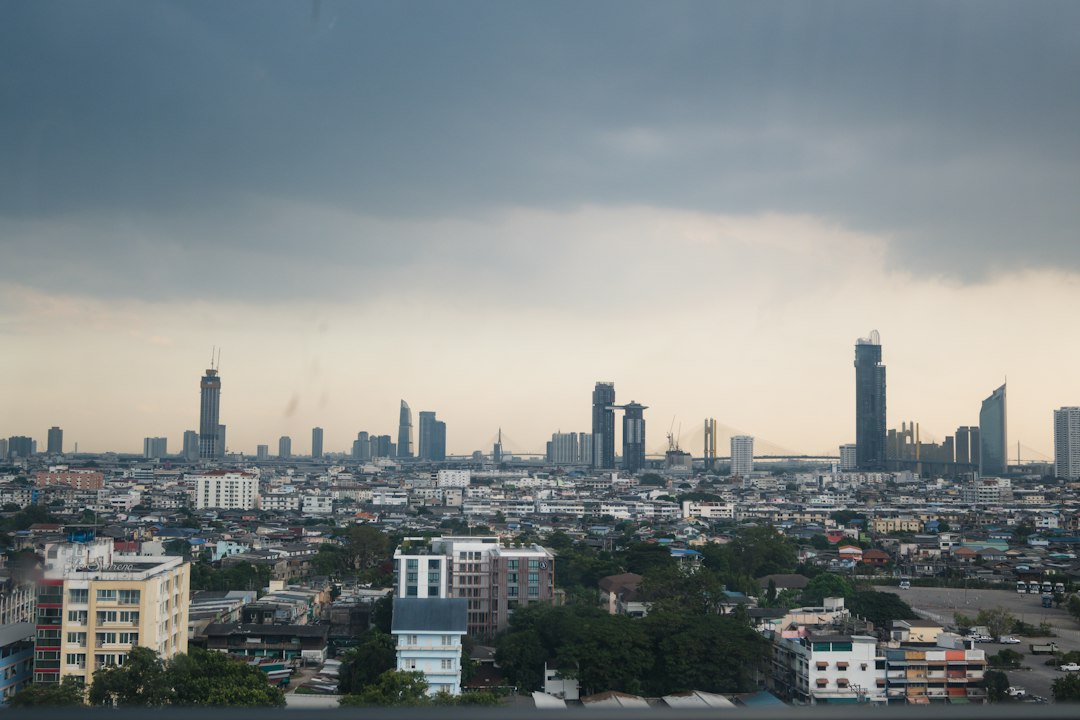 Thailand heavy rain storm city