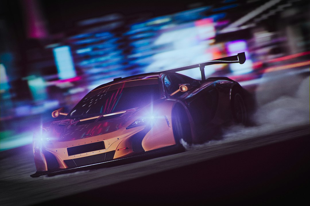 formula racing night city