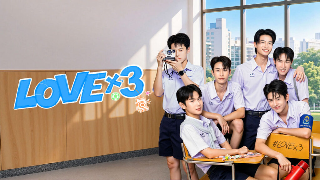 ภาพประชาสัมพันธ์ LOVEx3 จากหน้าซีรีส์ทางการ
