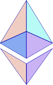 ภาพสัญลักษณ์ Ethereum จากคลังสื่อโครงการ ใช้ประกอบภูมิหลังเครือข่าย