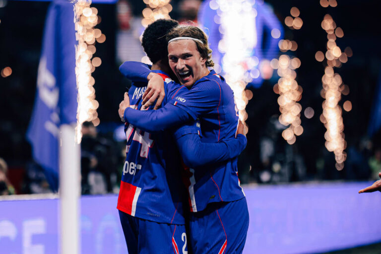 ผู้เล่น PSG ในเกมชนะลียง 2 ต่อ 0 วันที่ 26 ตุลาคม 2026