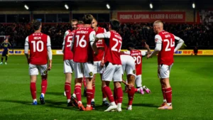 ภาพการแข่งขัน Fleetwood Town พบ Arsenal วันที่ 27 ตุลาคม 2026