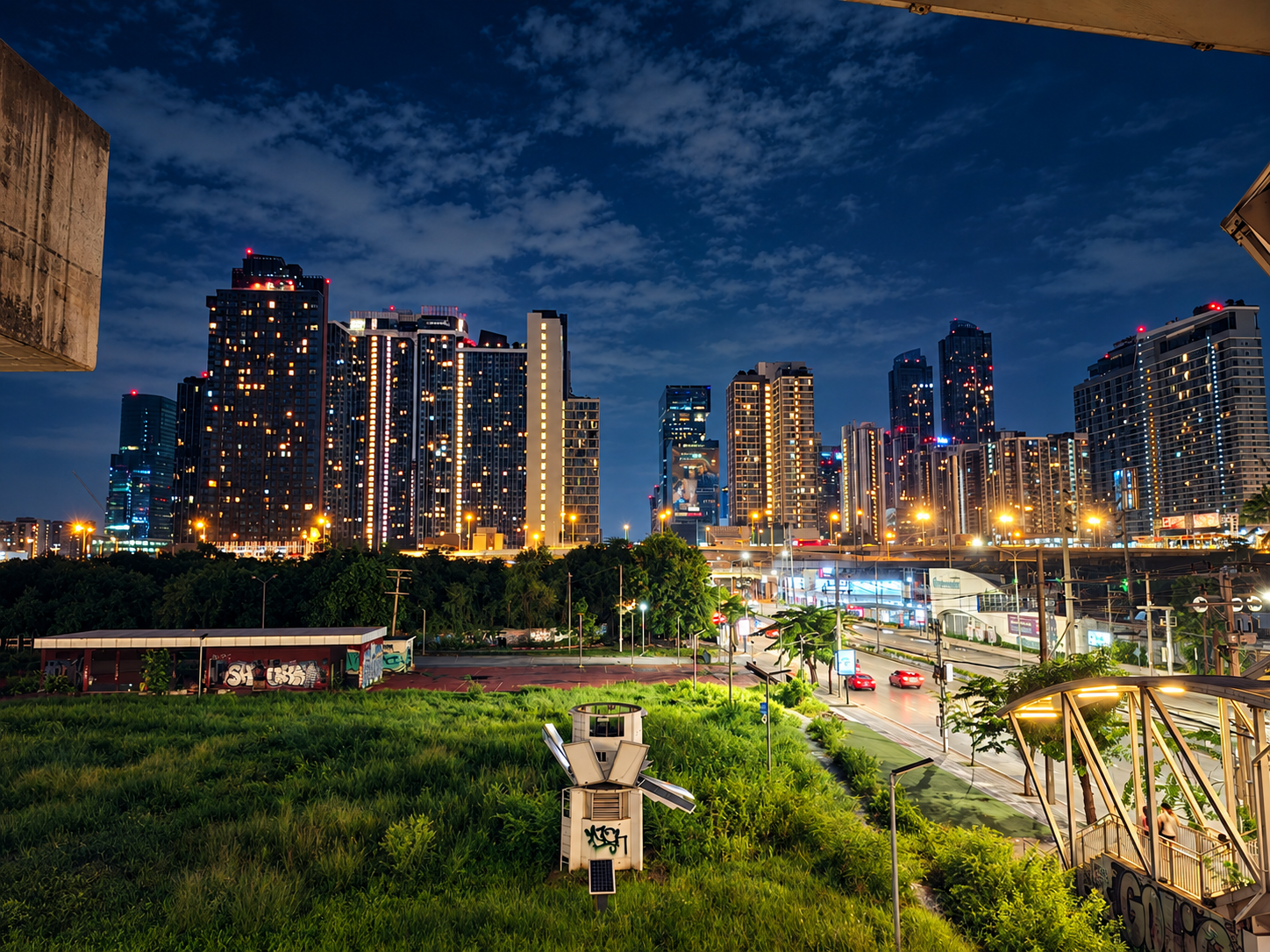 Bangkok Thailand night travel – night skyline