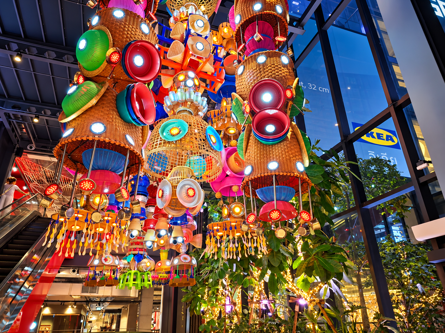 Bangkok Thailand night travel – urban garden