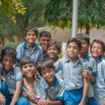 school boys friendship campus