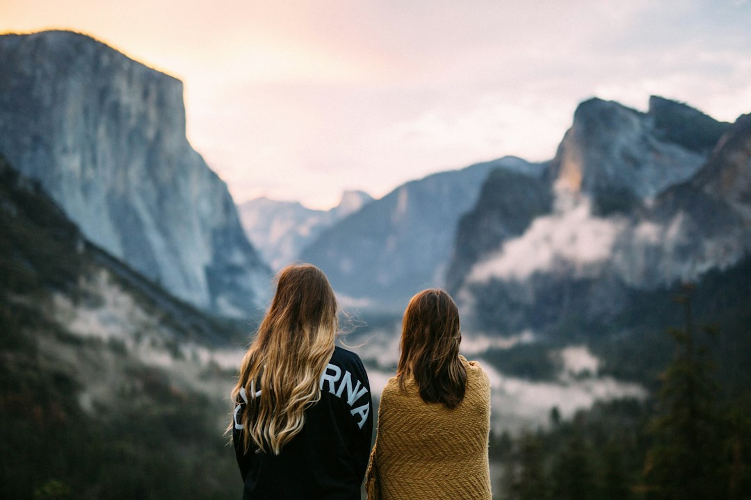 women clouds travel friendship
