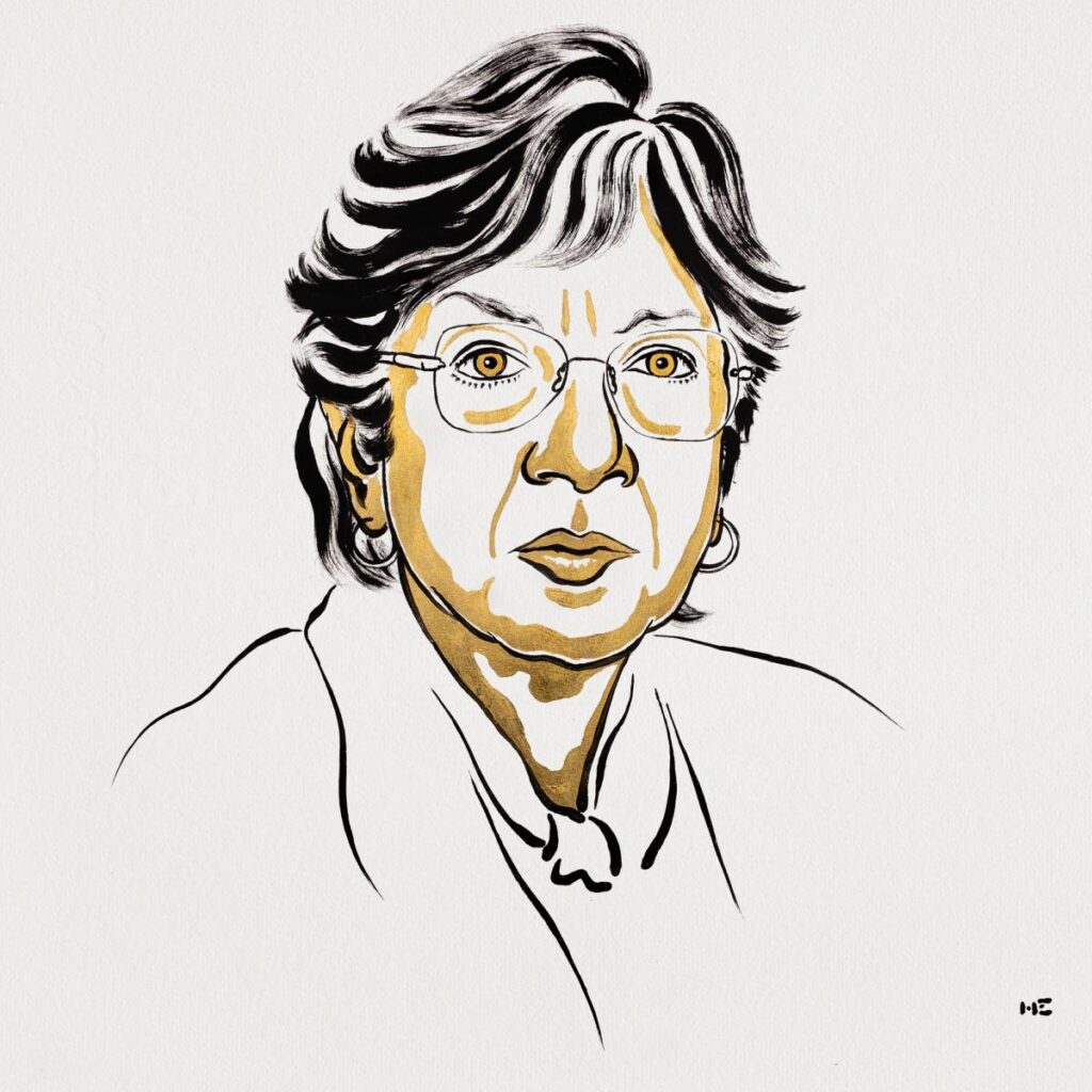 ภาพวาด Navi Pillay ประกอบกิจกรรม Nobel Peace Center
