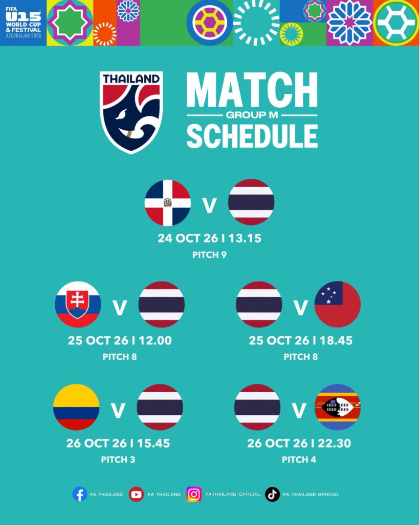 Thailand U15 FIFA World Cup Festival 2026