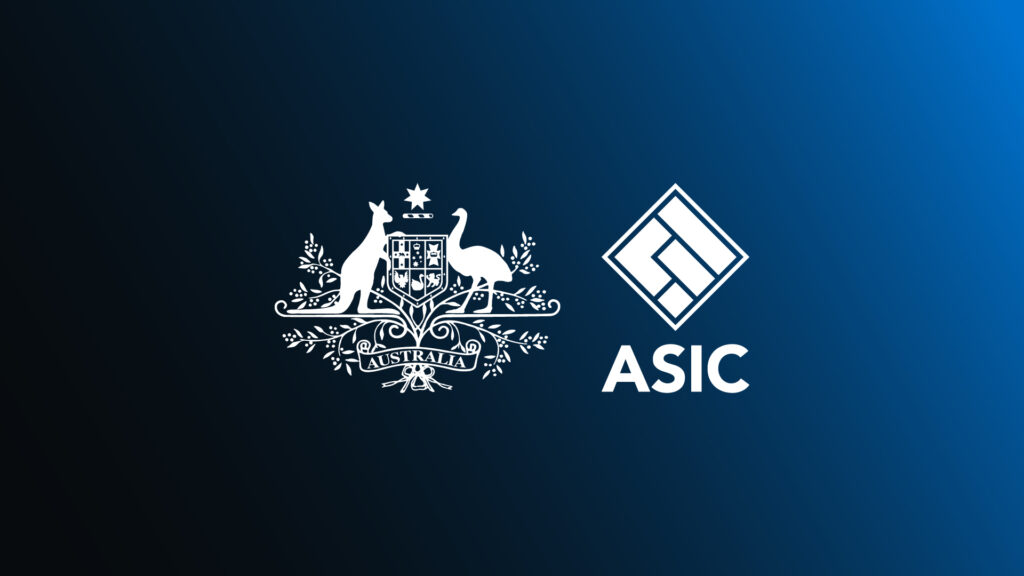 ภาพระบุหน่วยงาน ASIC จากเว็บไซต์ทางการออสเตรเลีย